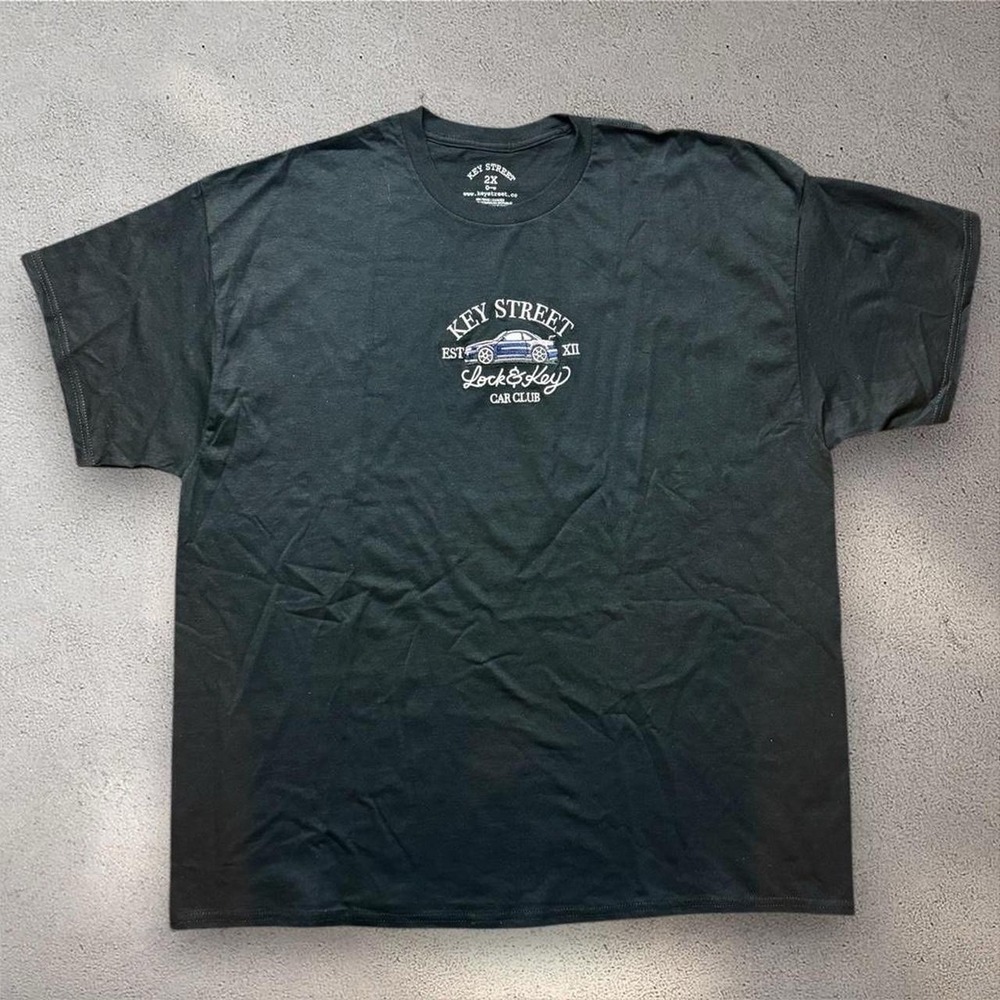 Key Street Car Club Shirt 2XL Black Graphic Tee JDM Streetwear Mens